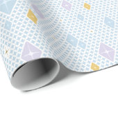 Pastel Kristal Ster Patroon Cadeaupapier (Rol Hoek)