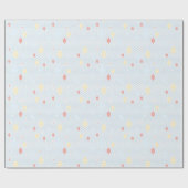 Pastel Kristal Ster Patroon Inpakpapier (Vlak)
