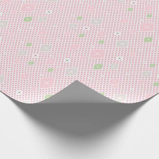 Pastel Kristal Ster Patroon Inpakpapier (Hoek)