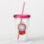 Pastel Kristallen Bol Acryl Drinkbeker (Achterkant)