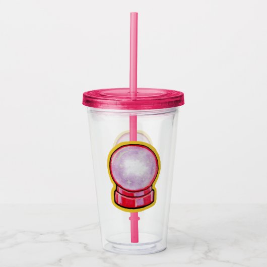 Pastel Kristallen Bol Acryl Drinkbeker (Voorkant)