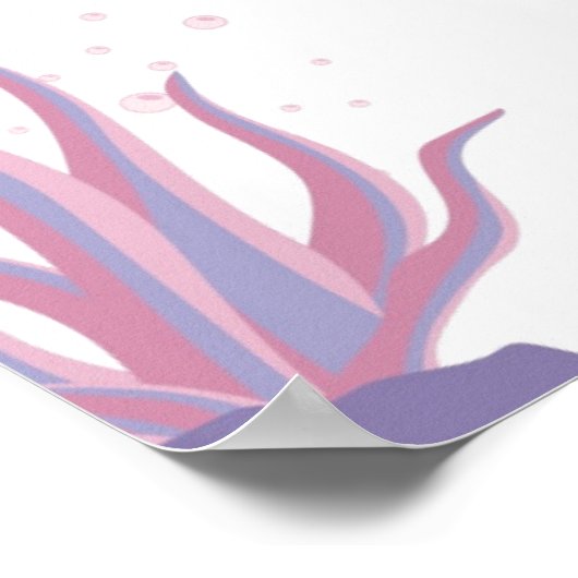 Pastel kwal droomt  poster (Hoek)