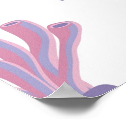 Pastel kwal droomt  poster (Hoek)