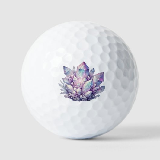 Pastel Kwarts Cluster Golfballen (Voorkant)