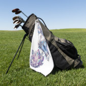 Pastel Kwarts Cluster Golfhanddoek (Groen)