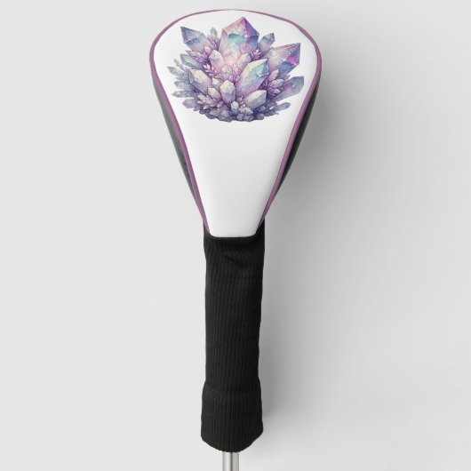 Pastel Kwarts Cluster Golfheadcover (Voorkant)