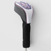 Pastel Kwarts Cluster Golfheadcover (Schuin)