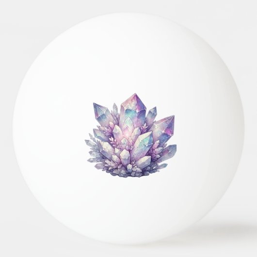 Pastel Kwarts Cluster Pingpongbal (Voorkant)
