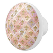 Pastel kwarts keramische knop (Rechts)