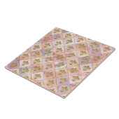 Pastel kwarts tegeltje (Zijkant)