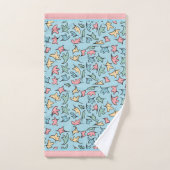 Pastel laat blauw bad handdoek (Handdoek)