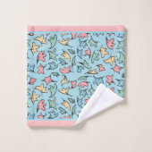 Pastel laat blauw bad handdoek (Wasdoekje)