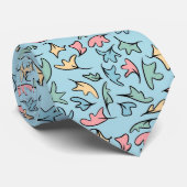 Pastel laat blauw stropdas (Opgerold)