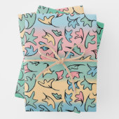 Pastel laat Collectie 2 Inpakpapier Vel (In situ)