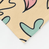 Pastel laat geel achter fleece deken (Hoek)