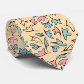 Pastel laat geel achter stropdas (Opgerold)