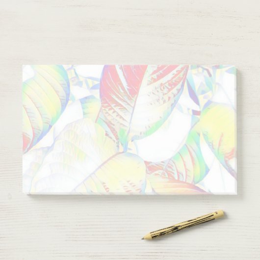 Pastel laat post it notes achter (Op bureau)