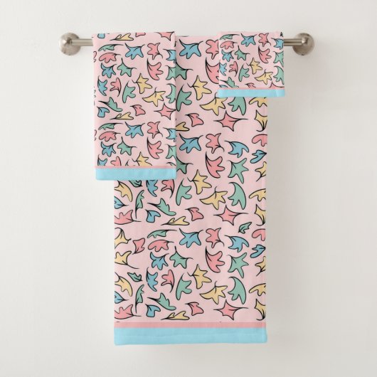Pastel laat roze bad handdoek (Insitu)