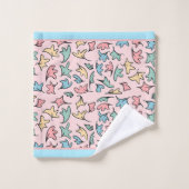 Pastel laat roze bad handdoek (Wasdoekje)