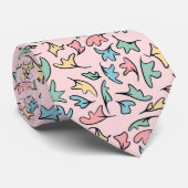 Pastel laat roze stropdas (Opgerold)