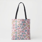 Pastel laat roze tote bag (Voorkant)