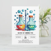 Pastel Laboratorium Potion Wetenschapper Verjaarda Kaart (Staand voorkant)