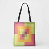 Pastel Labyrinth Tote Bag (Voorkant)