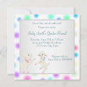  Pastel Lamb Geslacht Reveal Kaart (Achterkant)