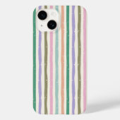 Pastel Landelijke Strepen Case-Mate iPhone Case (Achterkant)