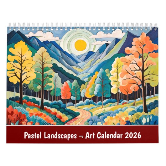 Pastel Landscapes – Art Calendar 2026 Kalender (Hoes)