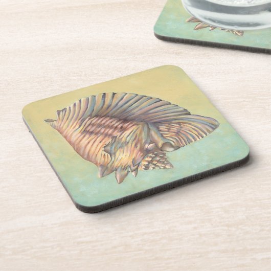 Pastel Large Conch Shell Drankjes Onderzetter (Linkerzijde)