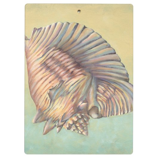 Pastel Large Conch Shell Klembord (Achterkant)