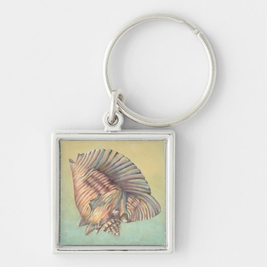 Pastel Large Conch Shell Sleutelhanger (Voorkant)
