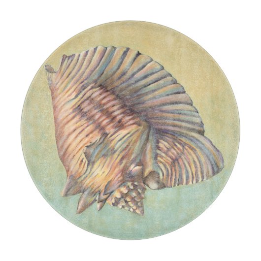 Pastel Large Conch Shell Snijplank (Voorkant)