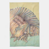 Pastel Large Conch Shell Theedoek (Verticaal)