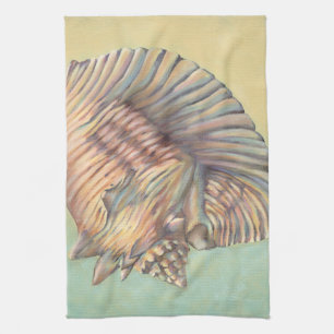 Pastel Large Conch Shell Theedoek