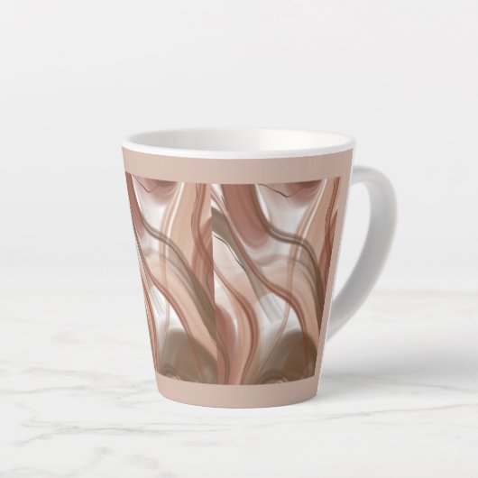 Pastel Latte Mok – Elegant en modern design (Rechterhoek)