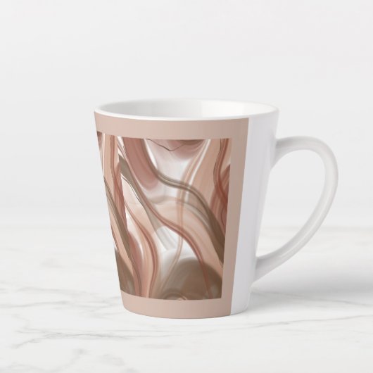Pastel Latte Mok – Elegant en modern design (Rechts)