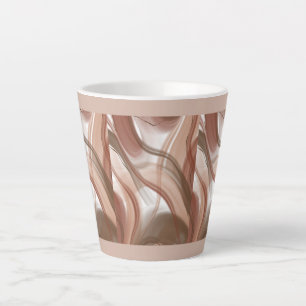 "Pastel Latte Mok – Elegant en Modern Design"
