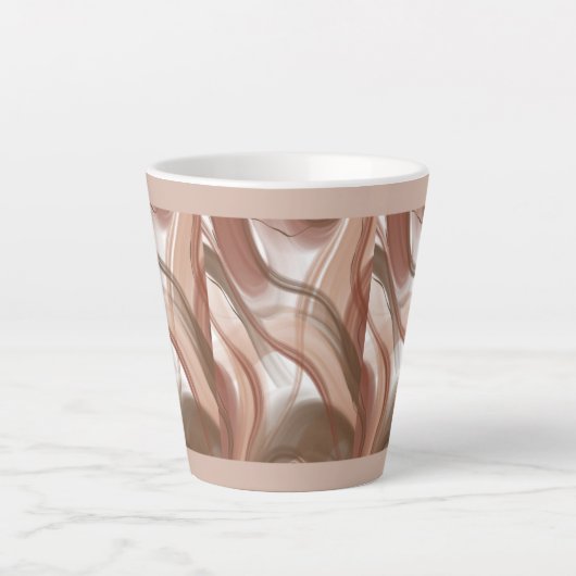 Pastel Latte Mok – Elegant en modern design (Voorkant)