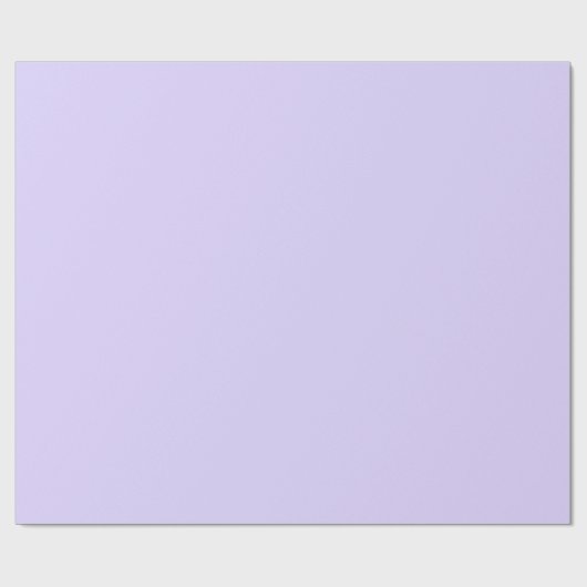 Pastel Lavendel Blauw Effen Kleur | Klassiek Elega Cadeaupapier (Vlak)
