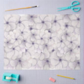Pastel Lavendel & Blauwe Bloemen Achtergrond Decou Tissuepapier (Craft)