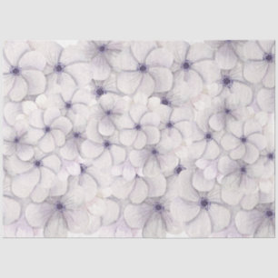 Pastel Lavendel & Blauwe Bloemen Achtergrond Decou Tissuepapier