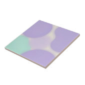 Pastel Lavendel Blob Organisch Abstract Tegeltje (Zijkant)