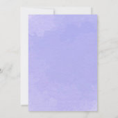 Pastel Lavendel bloemenkrans "Save the Date" Save The Date (Achterkant)