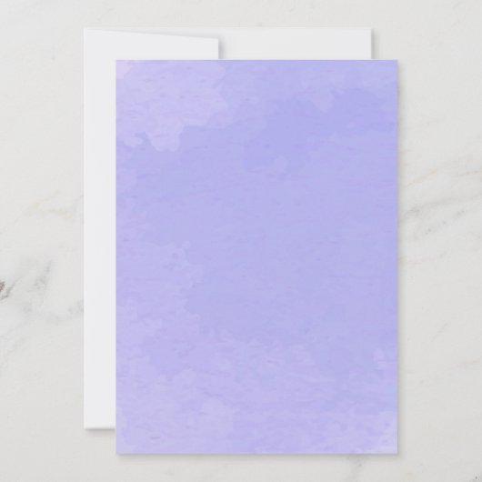 Pastel Lavendel bloemenkrans "Save the Date" Save The Date (Achterkant)