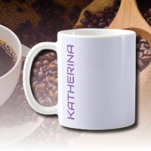 Pastel Lavendel Effen Kleur Klassiek Gepersonalise Koffiemok