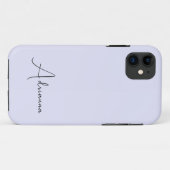 Pastel Lavendel Effen kleur Minimalistisch Persona Case-Mate iPhone Case (Achterkant (horizontaal))