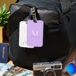 Pastel Lavendel - gepersonaliseerd Bagagelabel