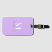 Pastel Lavendel - gepersonaliseerd  Bagagelabel (Voorkant (horizontaal))